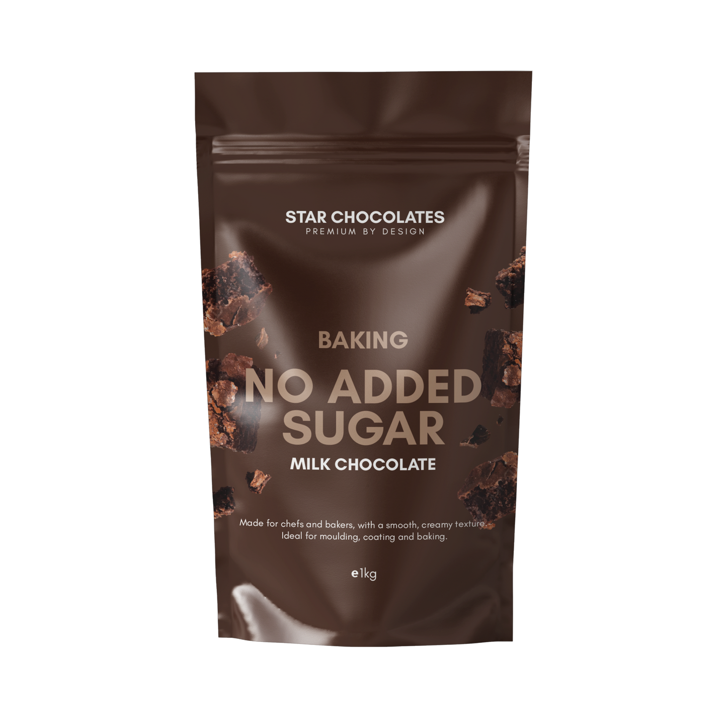 Star Chocolates® No Added Sugar Milk Chocolate 1 kg Bag (12 per Box)