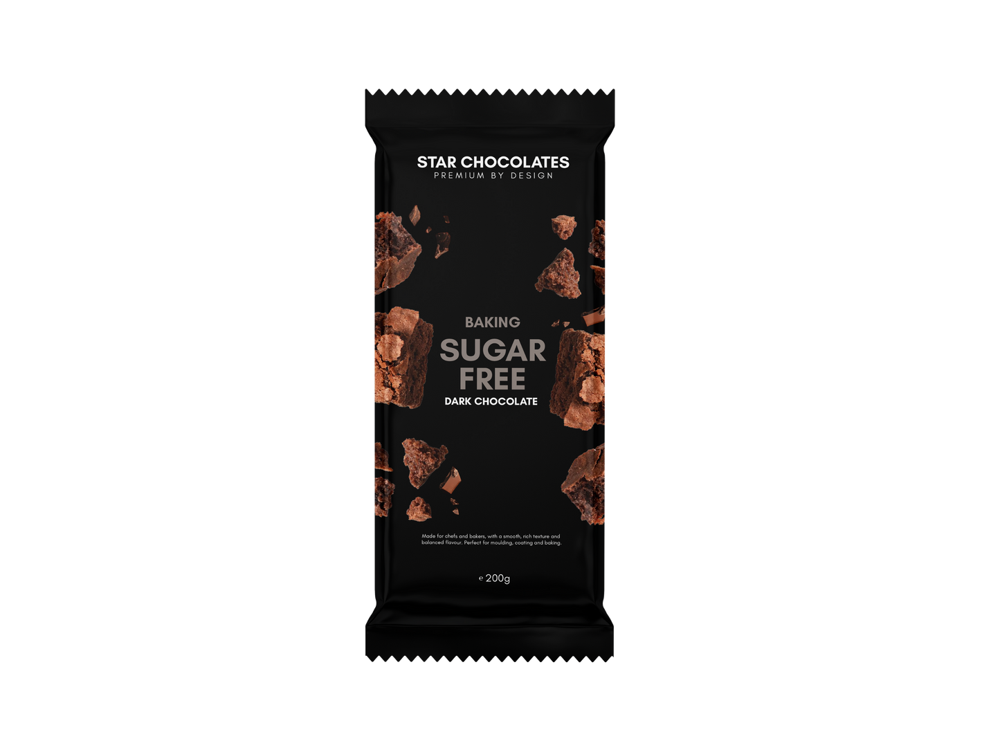Star Chocolates® Sugar-Free Dark Chocolate 200g bar/12 per SRP 144 per Shipper