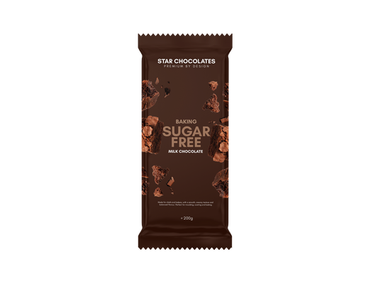 Star Chocolates® Sugar-Free Milk Chocolate 200g bar/12 per SRP 144 per Shipper