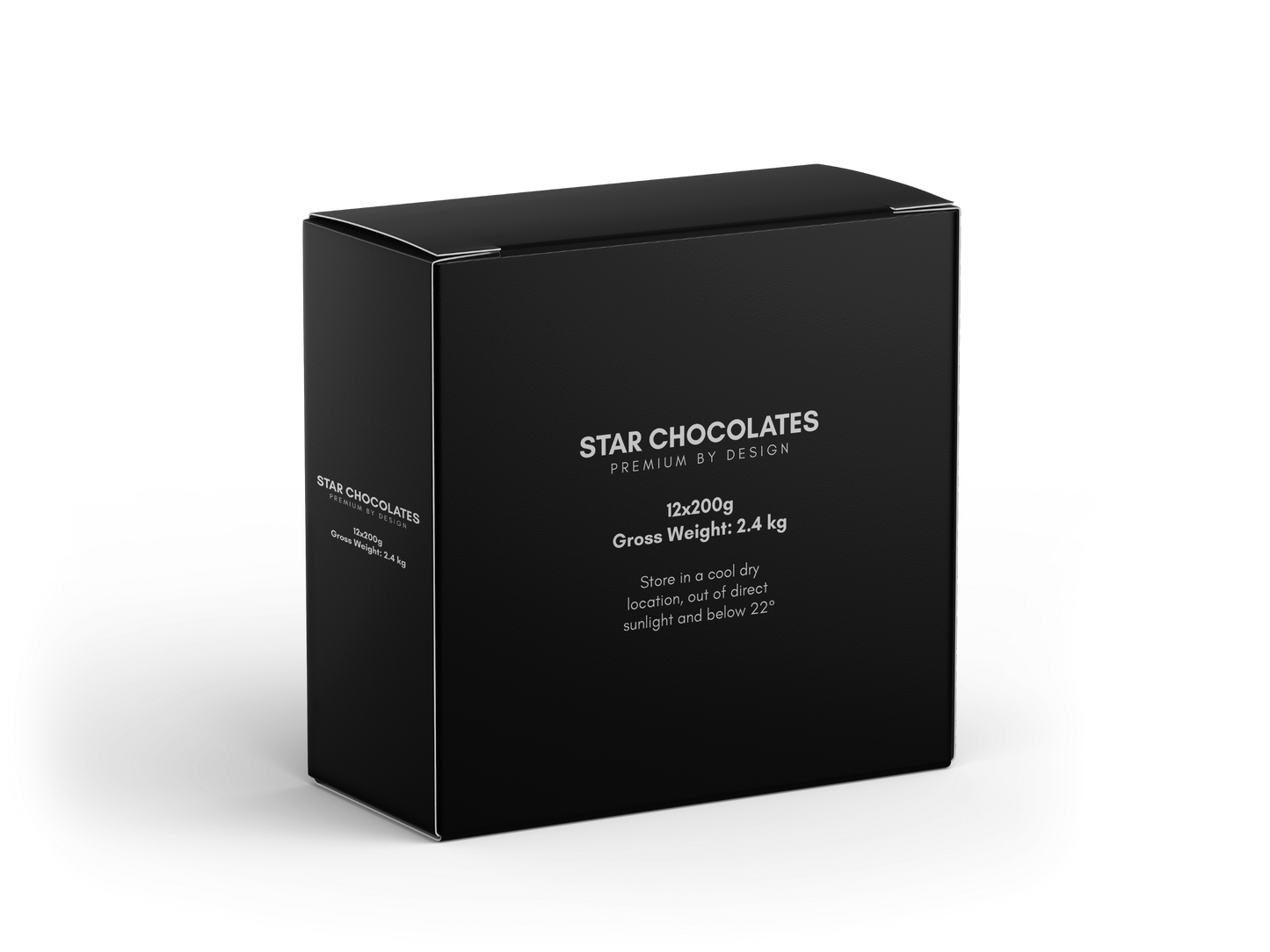 Star Chocolates® Vegan Dark Chocolate (Sugar-Free) 200g bar/12 per SRP 144 per Shipper