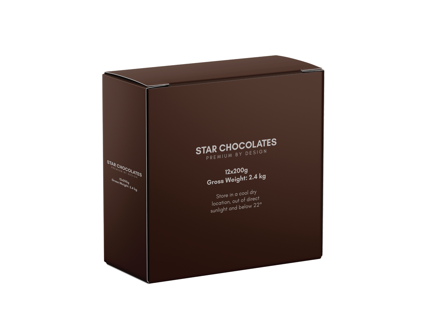 Star Chocolates® Sugar-Free Milk Chocolate 200g bar/12 per SRP 144 per Shipper