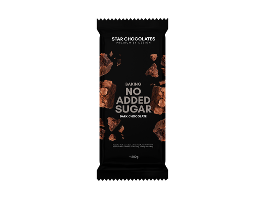 Star Chocolates® No Added Sugar Dark Chocolate 200g Baking Block