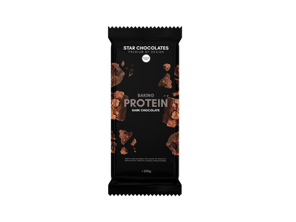 Star Chocolates® Protein Dark Chocolate (Sugar-Free) 200g bar/12 per SRP 144 per Shipper