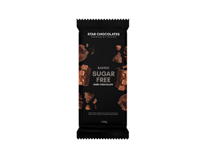 Star Chocolates® Sugar-Free Dark Chocolate 200g bar/12 per SRP 144 per Shipper