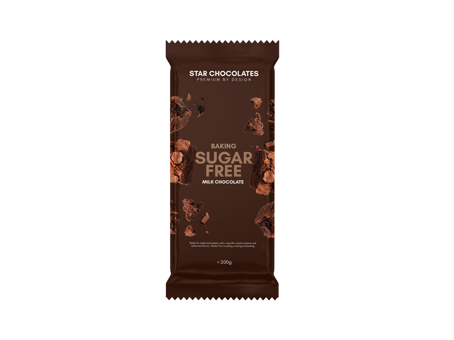 Star Chocolates® Sugar-Free Milk Chocolate 200g bar/12 per SRP 144 per Shipper