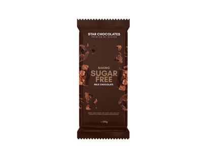 Star Chocolates® Sugar-Free Milk Chocolate 200g bar/12 per SRP 144 per Shipper