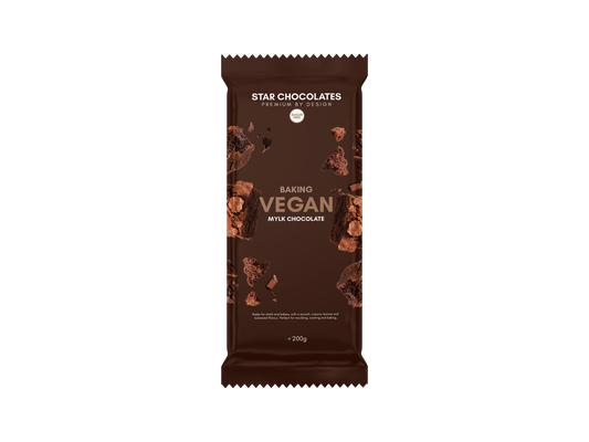 Star Chocolates® Vegan Mylk Chocolate (Sugar-Free) 200g Baking Block